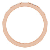 14K Rose 1/2 CTW Natural Diamond Eternity Band Size 7